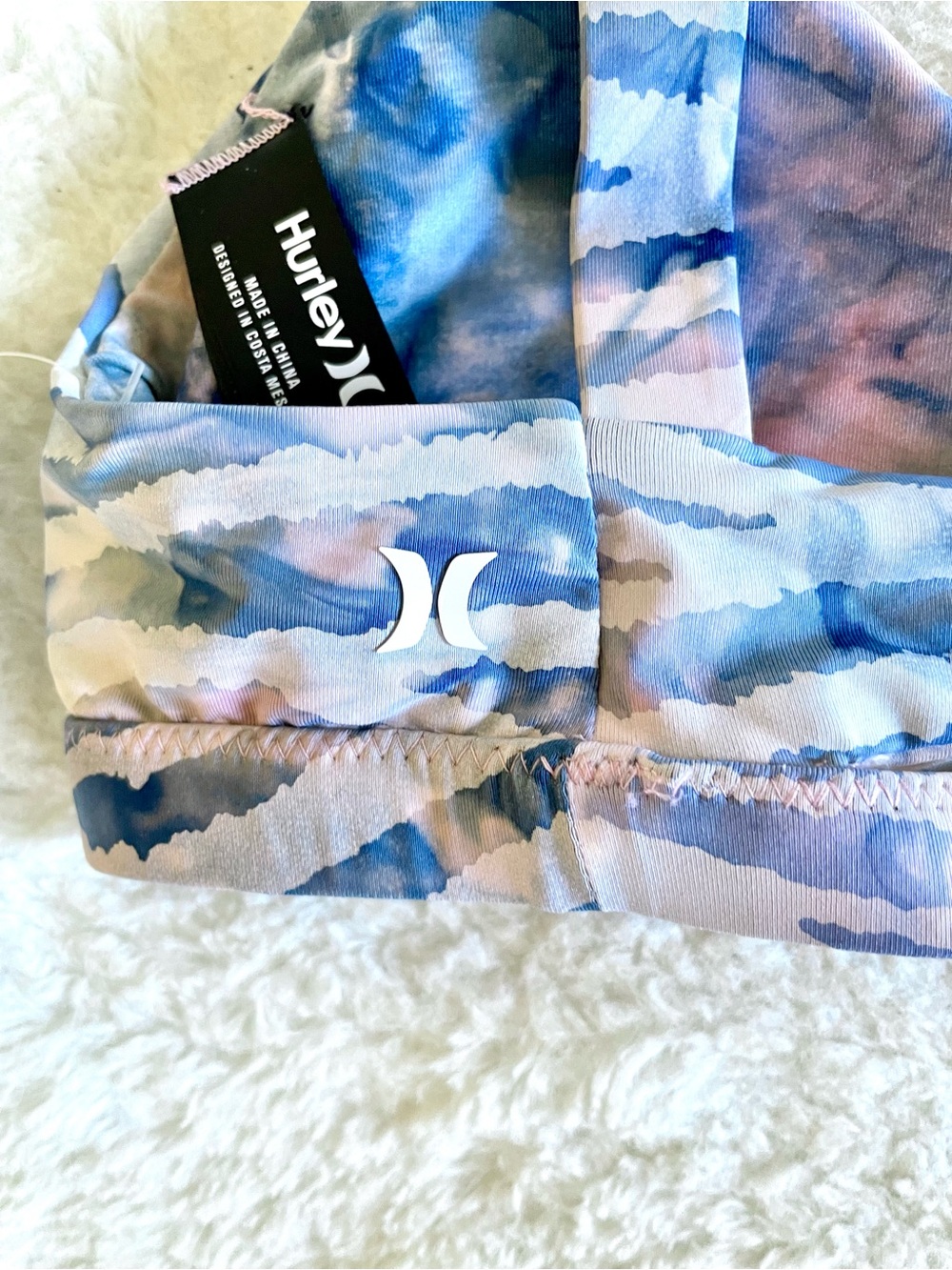 Hurley Zebra Color Wash Bralette and Boardshorts Set - Picture 4 of 9